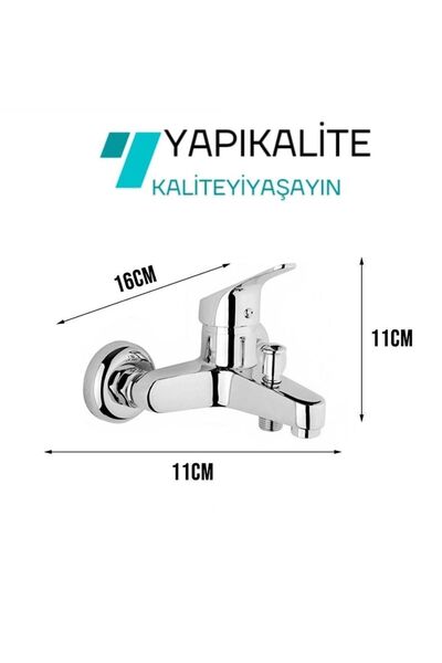 YAPI KALİTE Armatürsan Krom Mix 3'lü Banyo Batarya Seti Duş Mutfak Lavabo Bataryası