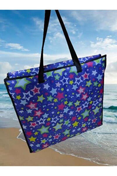 HobiStore Hobby Store - Πτυσσόμενη τσάντα ξαπλώστρας (Blue Star)