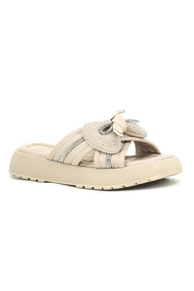TRENDYSHOSE 05768 Model Comfortable Women's Slippers with Stone Detail