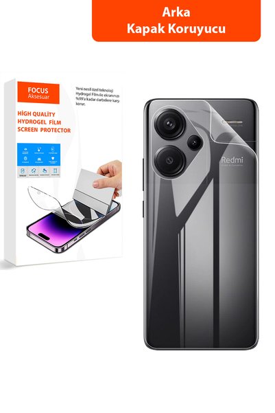 Focus Kaplama Redmi Note13 Pro Plus 5g Arka Kırılmaz Cam Özel Kesim Hydrogel ...