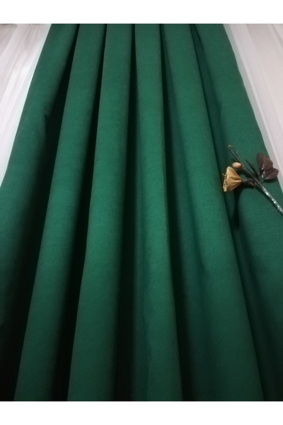 Karesi Σκούρο πράσινο πλισέ κουρτίνα φόντου 1x3 - Μονόφυλλο 9207