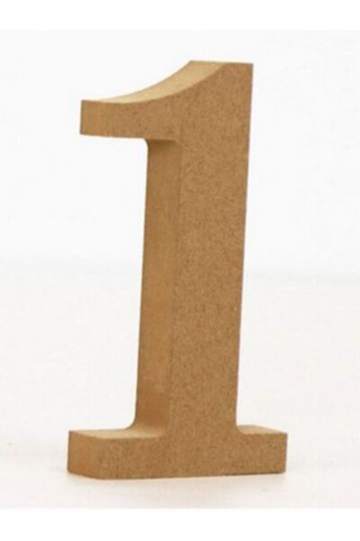 Fsdijital Ahşap Boyanabilir 1 Rakamı 20cm