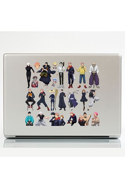 Ororabutik Σετ αυτοκόλλητων Anime Jujutsu Kaisen 43 τμχ - Σετ αυτοκόλλητων Scrapbook Bullet Journal