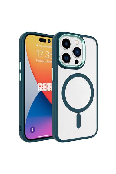 halkhouse iPhone 15 Pro Max Uyumlu Kılıf Magsafe Şarj Özellikli Kamera Koruma...