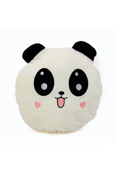 rk tasarım Panda Patterned Plush Pillow - Gift