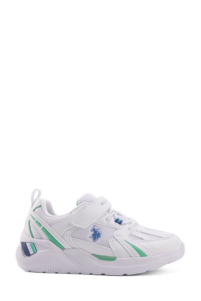 U.S. Polo Assn. Pantofi sport pentru băieți - AKITA JR 4FX Alb