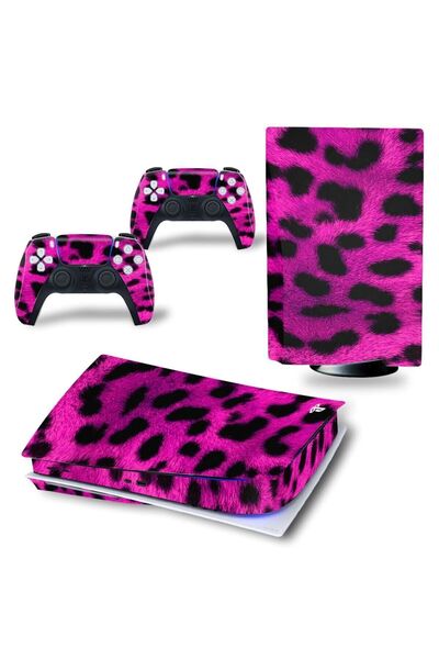Kt Grup Makro Mor Çita Derisi Playstation 5 Standart Disk Edition Sticker Kap...