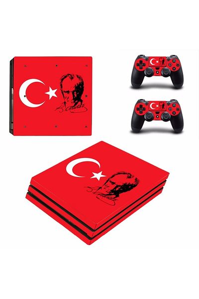Kt Grup Mustafa Kemal Atatürk Playstation 4 Pro Acoperire completă cu autocolante