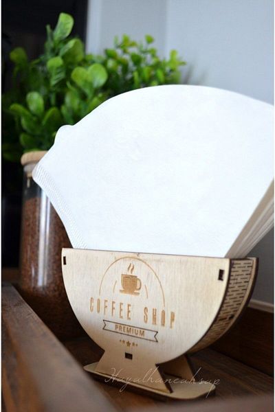 HAYALHANE AHŞAP Wooden Stand - Coffee Filter and Paper Holder