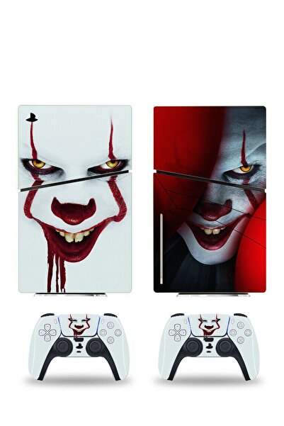 Kt Grup Pennywise Playstation 5 Slim Disk Versiyon Sticker Kaplama Seti