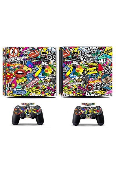 Kt Grup Sticker Bomb Playstation 4 Pro Full Sticker Kaplama