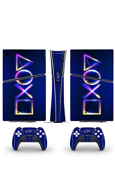 Kt Grup Sanatsal Playstation 5 Slim Dijital Versiyon Sticker Kaplama Seti