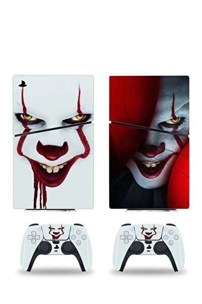Kt Grup Pennywise Playstation 5 Slim Dijital Versiyon Sticker Kaplama Seti