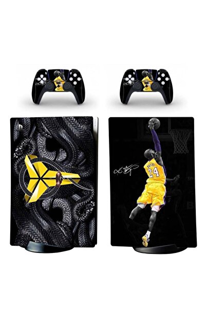 Kt Grup Black Mamba Kobe Logo Playstation 5 Standart Disk Edition Sticker Kap...