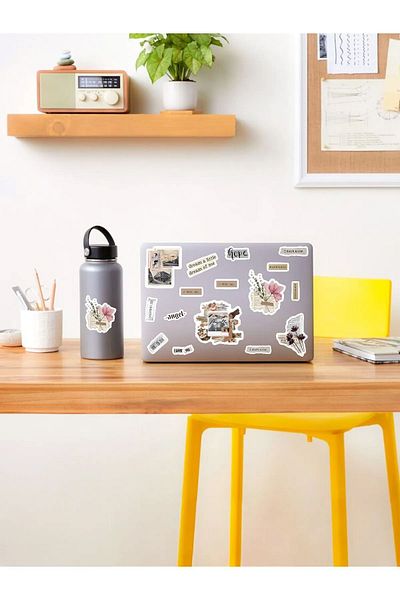 KT Decor مجموعة ملصقات PVC ذات طابع عتيق للهاتف والكمبيوتر اللوحي والكمبيوتر المحمول والكمبيوتر المحمول - 11