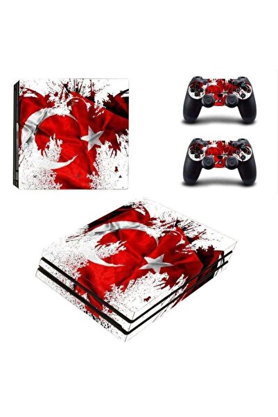 Kt Grup Muhteşem Türk Bayrağı Playstation 4 Pro Full Sticker Kaplama