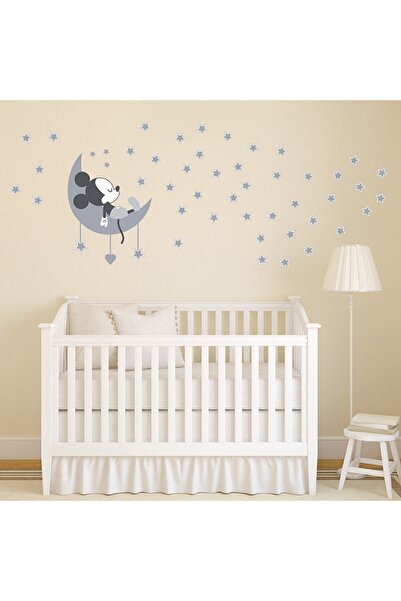 KT Decor Autocolant de perete pentru camera băieților Mickey Mouse