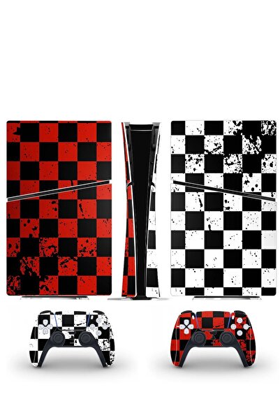 Kt Grup Satranç Tahtası Playstation 5 Slim Dijital Versiyon Sticker Kaplama Seti
