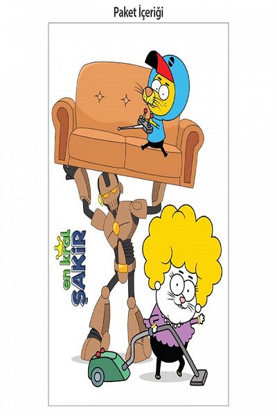 Kral Şakir Wall Sticker-2, King Şakir Decals 50x70 cm