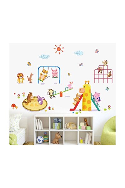 cosy home gift ملصق ديكور حائط لغرف الأطفال والرضع من Animal Kingdom Playgrou...