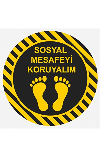 Sim Tasarım Соціальна дистанція Місце - Стіна - Скло Наклейка 02