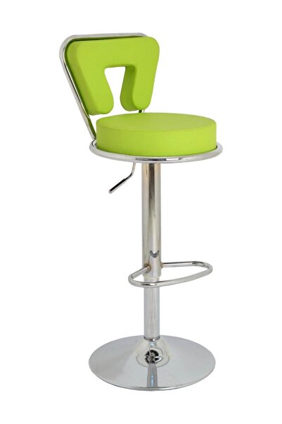 Bürocci Virago Bar Sandalyesi - Yeşil Deri - 9540s0110