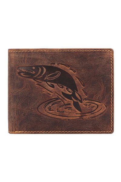 Greenburry Vintage wallet with fish embossed leather 12 cm