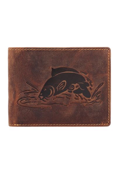 Greenburry Vintage wallet with fish embossed leather 12 cm