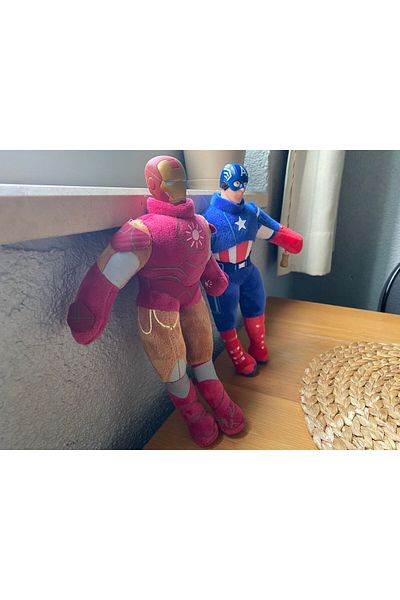 liss çarşı Captain America and Iron Man - Set of 2 Plush Toys