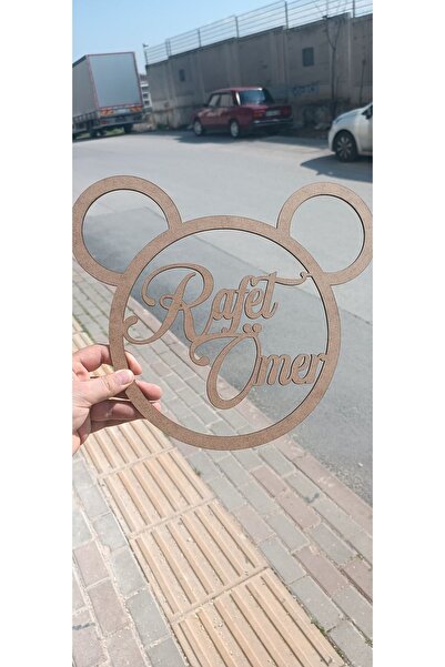 GEEG Dekoratif mdf  Hediyelik Isimli Makrome, Kasnak, Çember,  Makrome, Kapı Süsü, Çocuk Odası Süsü