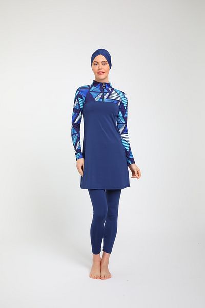 Chelly ملابس سباحة حجاب - مغطاة بالكامل ونصف سحاب