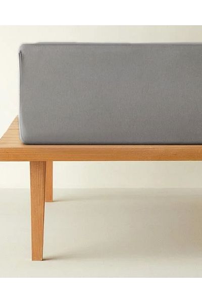 English Home Anthracite Classy Twill Single Elastic Sheet
