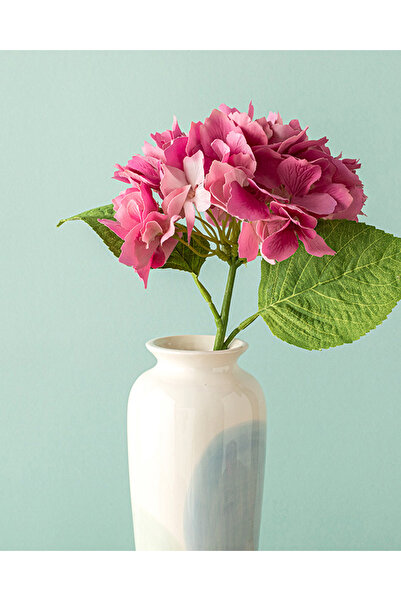 English Home Hortensia Tek Dal Yapay Çiçek Açık Mor