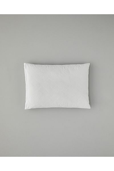 English Home Protector de pernă matlasat din bumbac alb