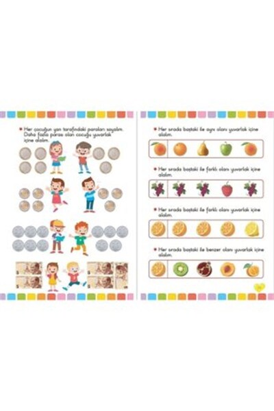 Harika Kitap 4 - 5 - 6 Yaş Matematik & Çizgi Çalışması Seti 10 Kitap