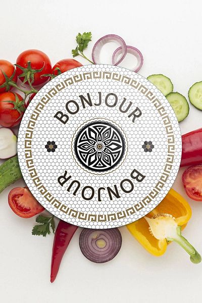 Decovetro لوح تقطيع زجاجي دائري مقاس 30 × 30 سم