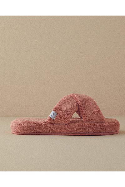 English Home Pink Crux Triga Bathroom Slippers