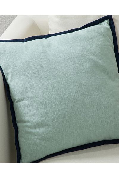 English Home Light Blue Epona Cotton Throw Pillow Cover
