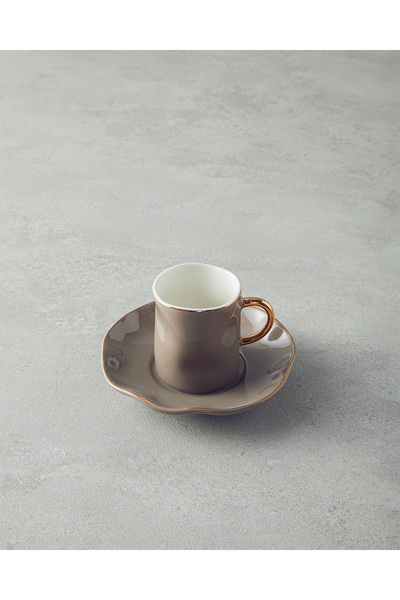 English Home Rolly Kahve Fincan Takımı 90 ml Vizon (29.03.2025)