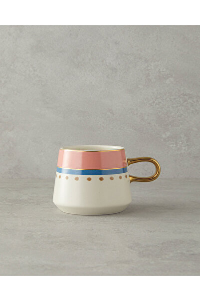 English Home Carnival Track Stoneware Kupa Pembe - Yeşil
