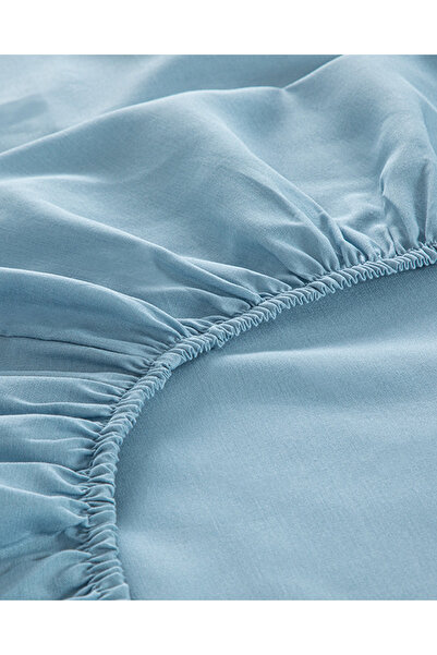 English Home Novella Premium Soft Cotton Single Elastic Sheet Set 100x200 Cm Blue