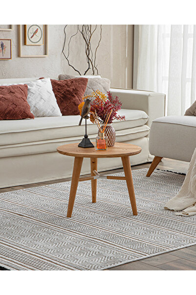 English Home Costa Şönil-jüt Halı Beyaz