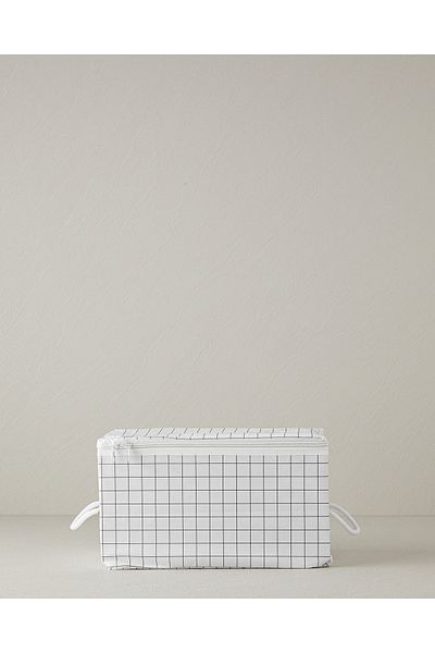 English Home Λευκή τσάντα 30x22x18 εκ. - Ριγέ