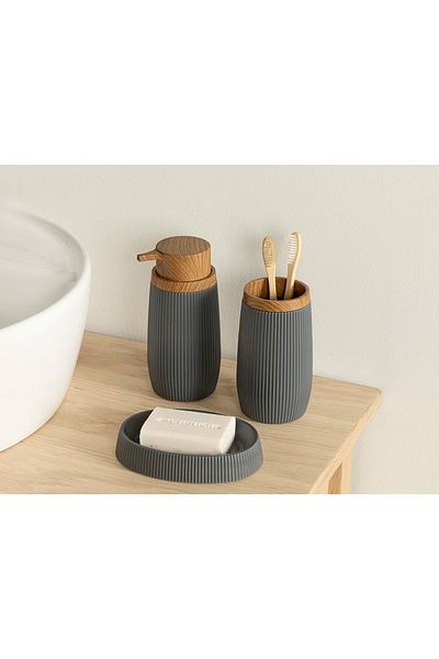 English Home Set de baie Evelyn din 3 piese Antracit