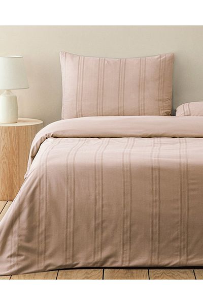 English Home Σετ Παπλωματοθήκη Double Dusty Rose - Fancy Premium Soft Cotton