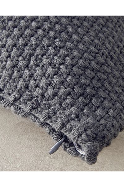 English Home Husă de pernă Antracit Embrance Knitwear