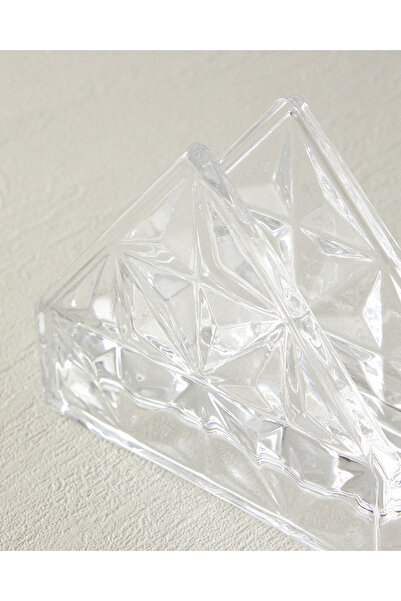 English Home Senash Transparent Glass Napkin Holder