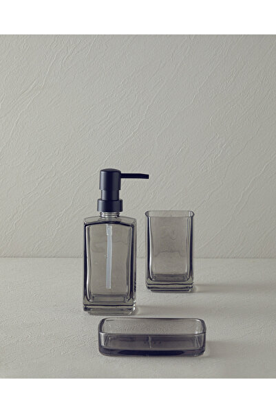 English Home Gloria Cam 3'lü Banyo Seti Antrasit