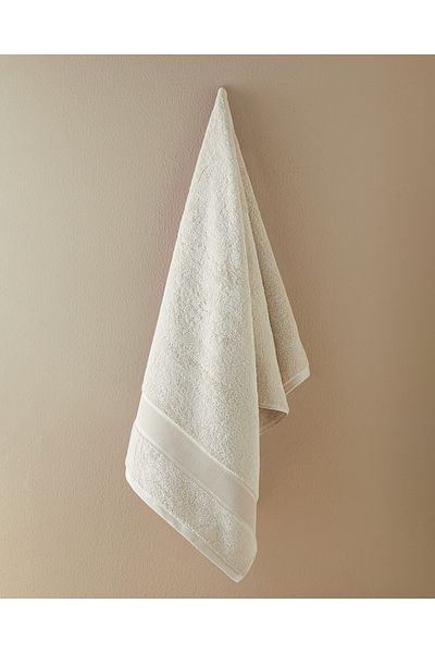 English Home Poffy Soft-Premium Beige Cotton Bath Towel