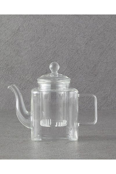 English Home Transparent Stove Borosilicate Teapot with Strainer - 380 ml